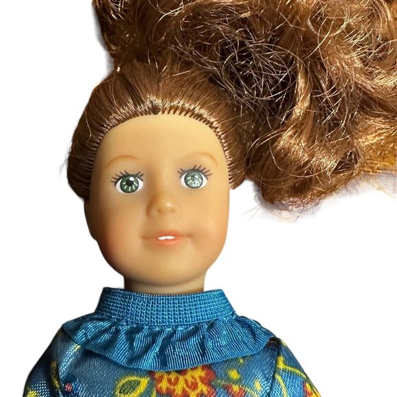 American Girl Mini Doll 6" Small Felicity Merriman Green Eyes Blue Dress - Picture 6 of 15